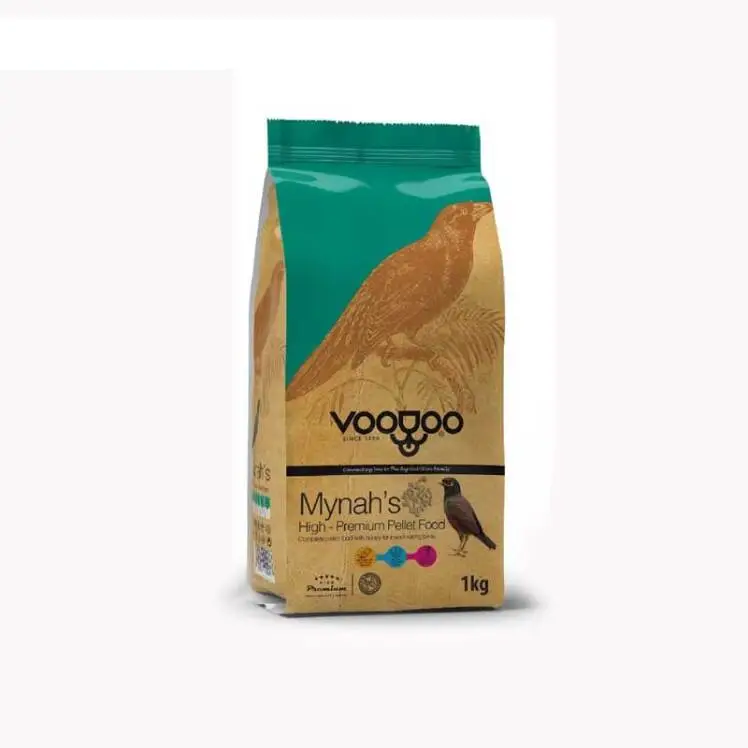 پلت غذای خشک مرغ مینا وودو Voodoo Myna Dry Pallet وزن 1 کیلوگرم