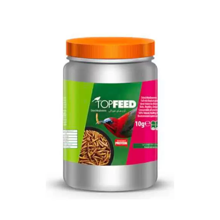 میل ورم خشک شده پرندگان تاپ فید Topfeed Dry Mealworm وزن 10 گرم