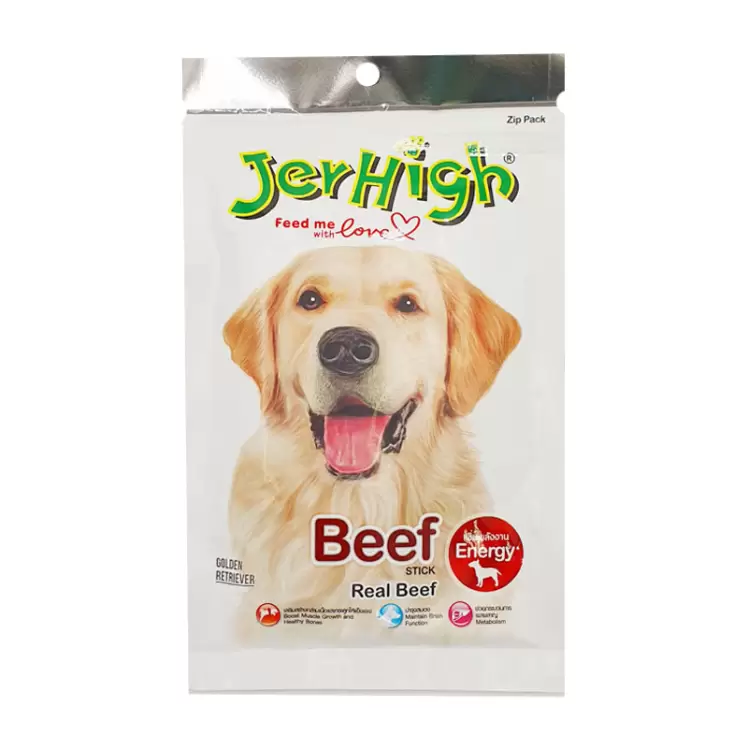 تشویقی سگ با طعم گوشت گاو جرهای Jerhigh Stick Beef وزن 60 گرم
