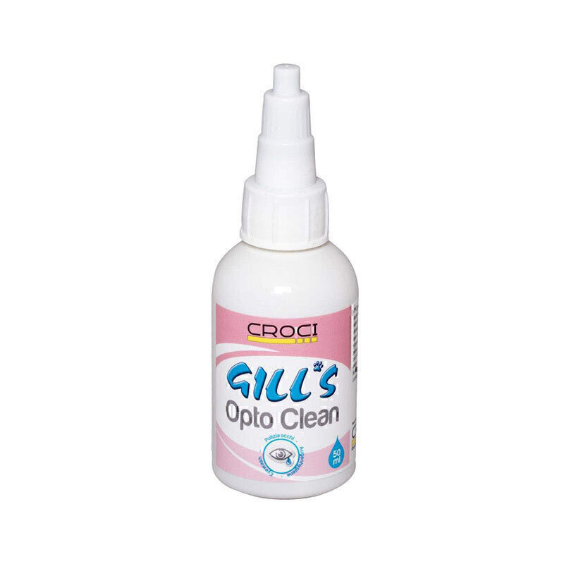قطره چشم سگ و گربه کروچی مدل Gills Opto clean حجم 50 میلی لیتر