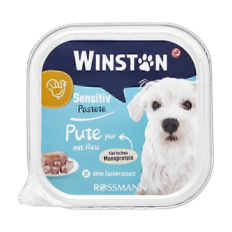 غذای کاسه‌ای سگ وینستون با طعم برنج و بوقلمون Winston Sensitiv-Menü Rice With Turkey وزن 150 گرم