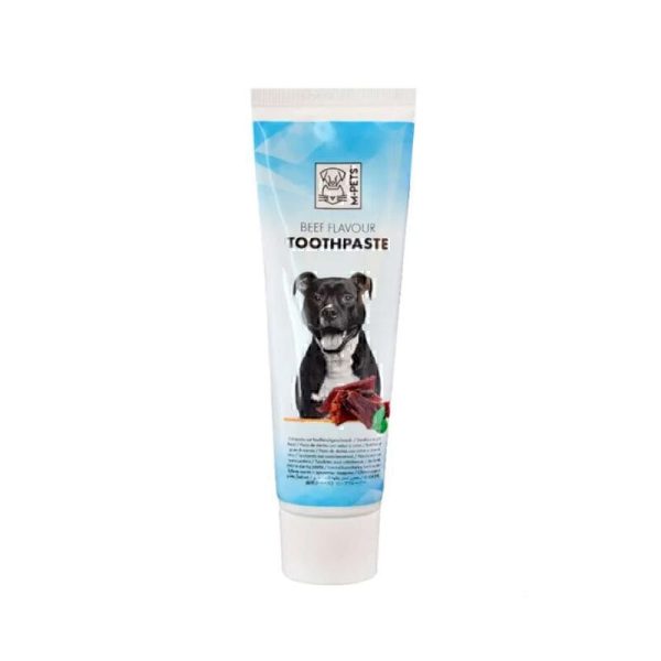 خمیر دندان سگ ام پت با طعم گوشت M-Pets Display For Toothpaste Beef Flavour