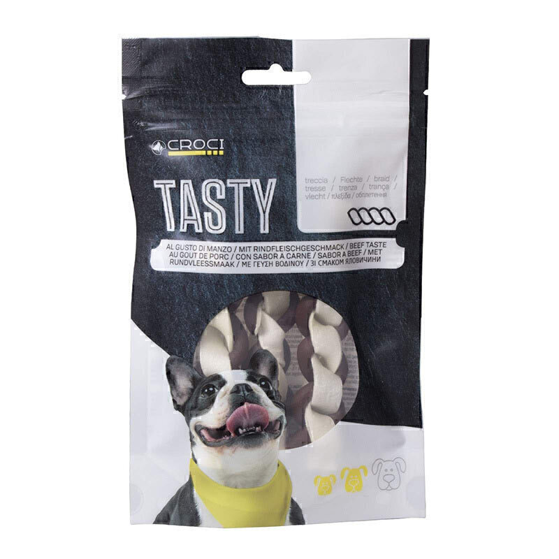 تشویقی سگ کروچی مدل Tasty حاوی گوشت اردک وزن 80 گرم