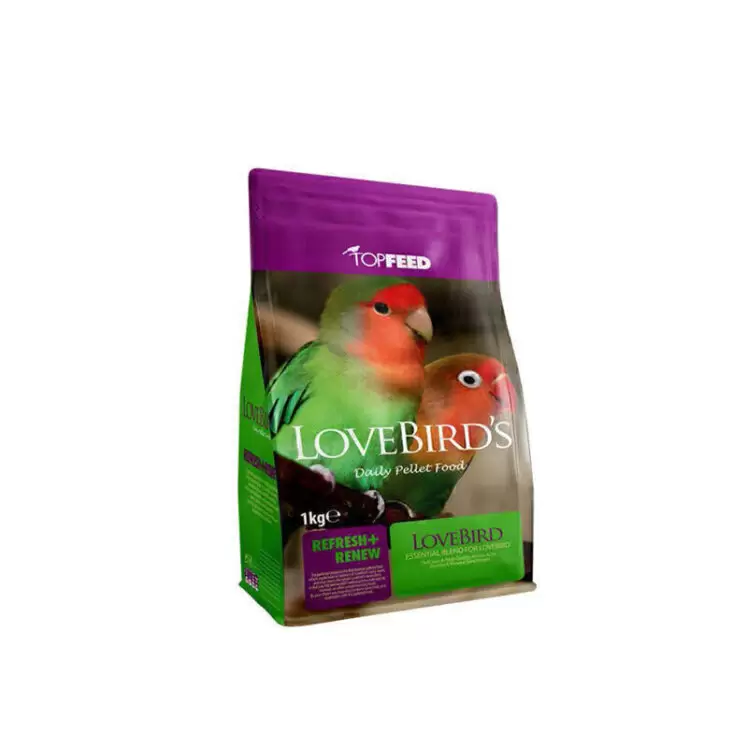 غذای خشک طوطی برزیلی تاپ فید TopFeed LoveBirds وزن 1 کیلوگرم