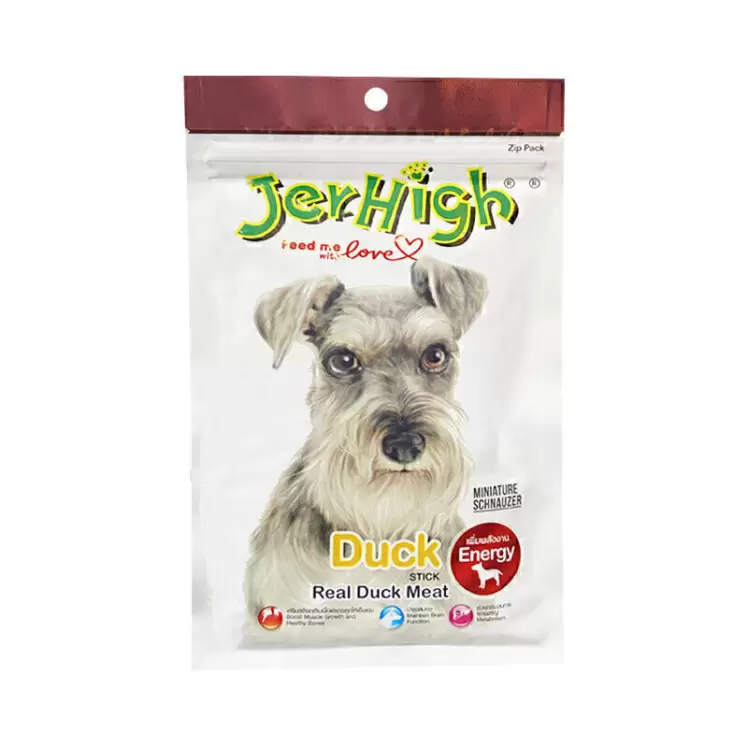 تشویقی سگ با طعم اردک جرهای Jerhigh Duck Stick وزن 60 گرم