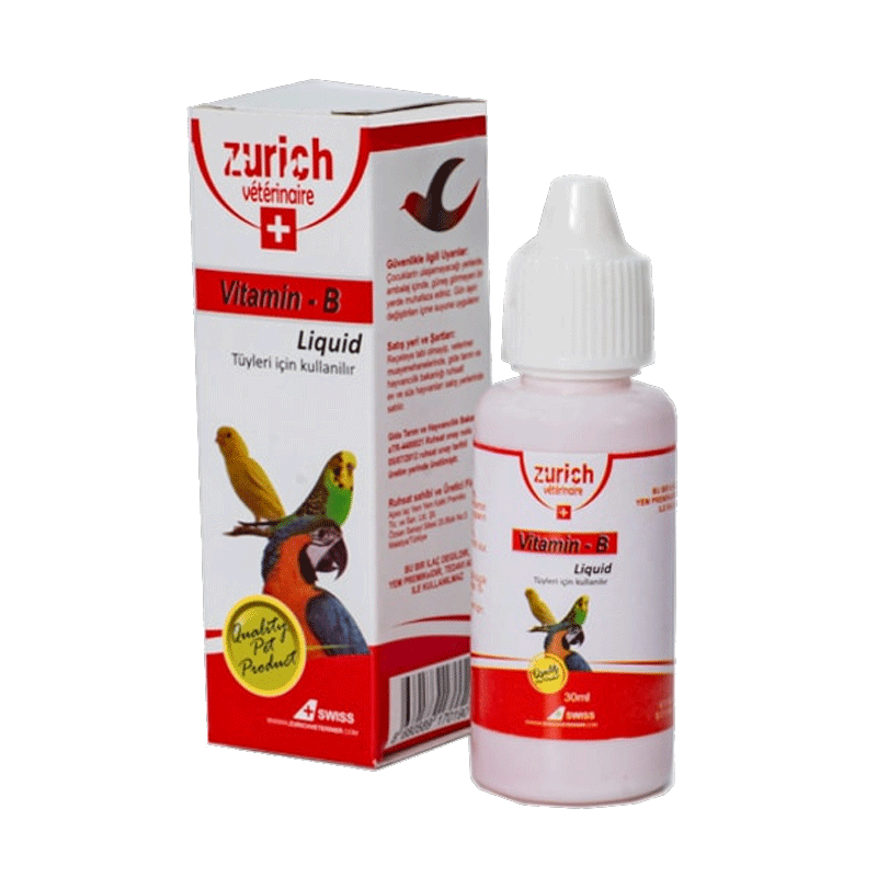 قطره B-complex پرندگان زوریخ حجم ۳۰ میلی لیتر