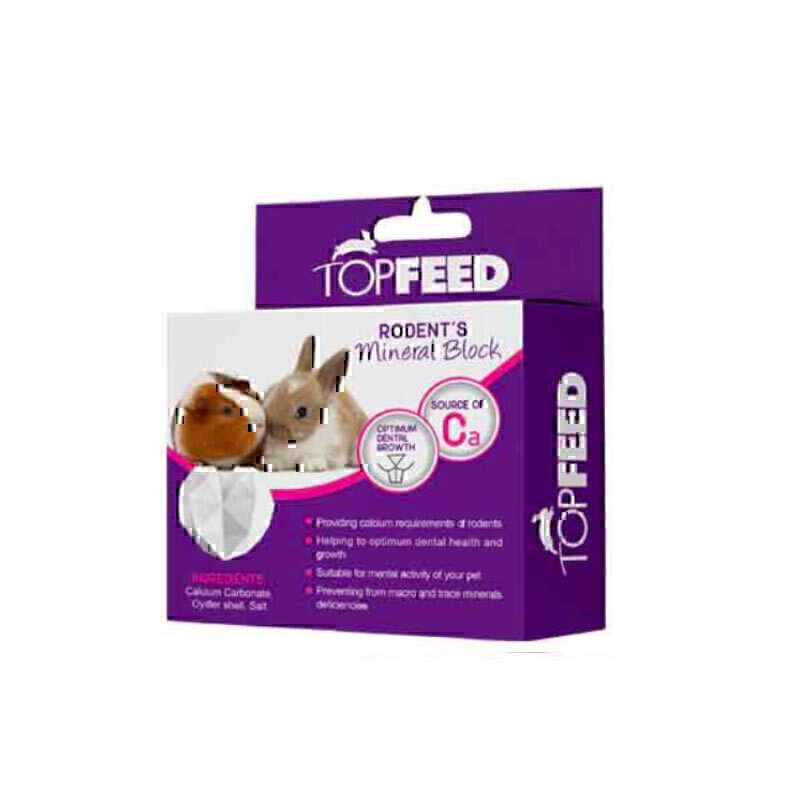 بلوک معدنی جوندگان تاپ فید Topfeed Rodents Mineral Block وزن 100 گرم