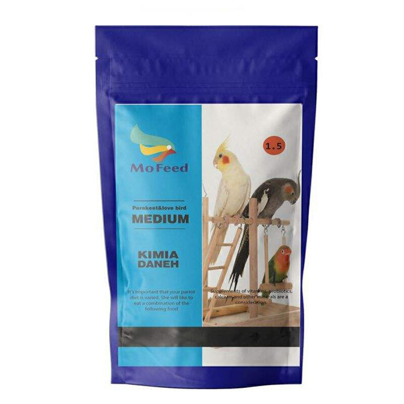 غذای عروس هلندی و طوطی‌سانان مفید MoFeed Medium Parakeet & LoveBird Food وزن 1 کیلوگرم