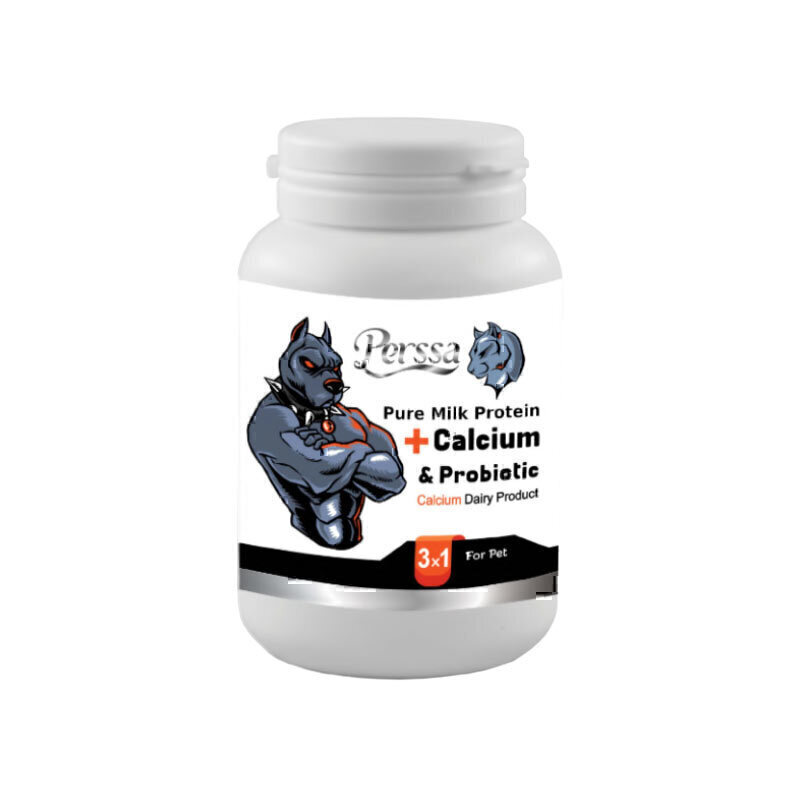 پودر کلسیم و پروبیوتیک سگ و گربه پرسا Persa Calcium + Probiotic Powder وزن 200 گرم