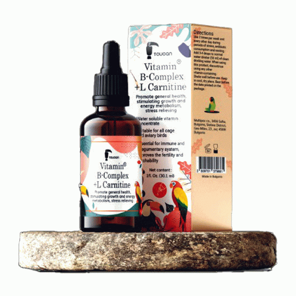 قطره B-complex & L-carnitin پرندگان توکان حجم ۳۰ میلی لیتر