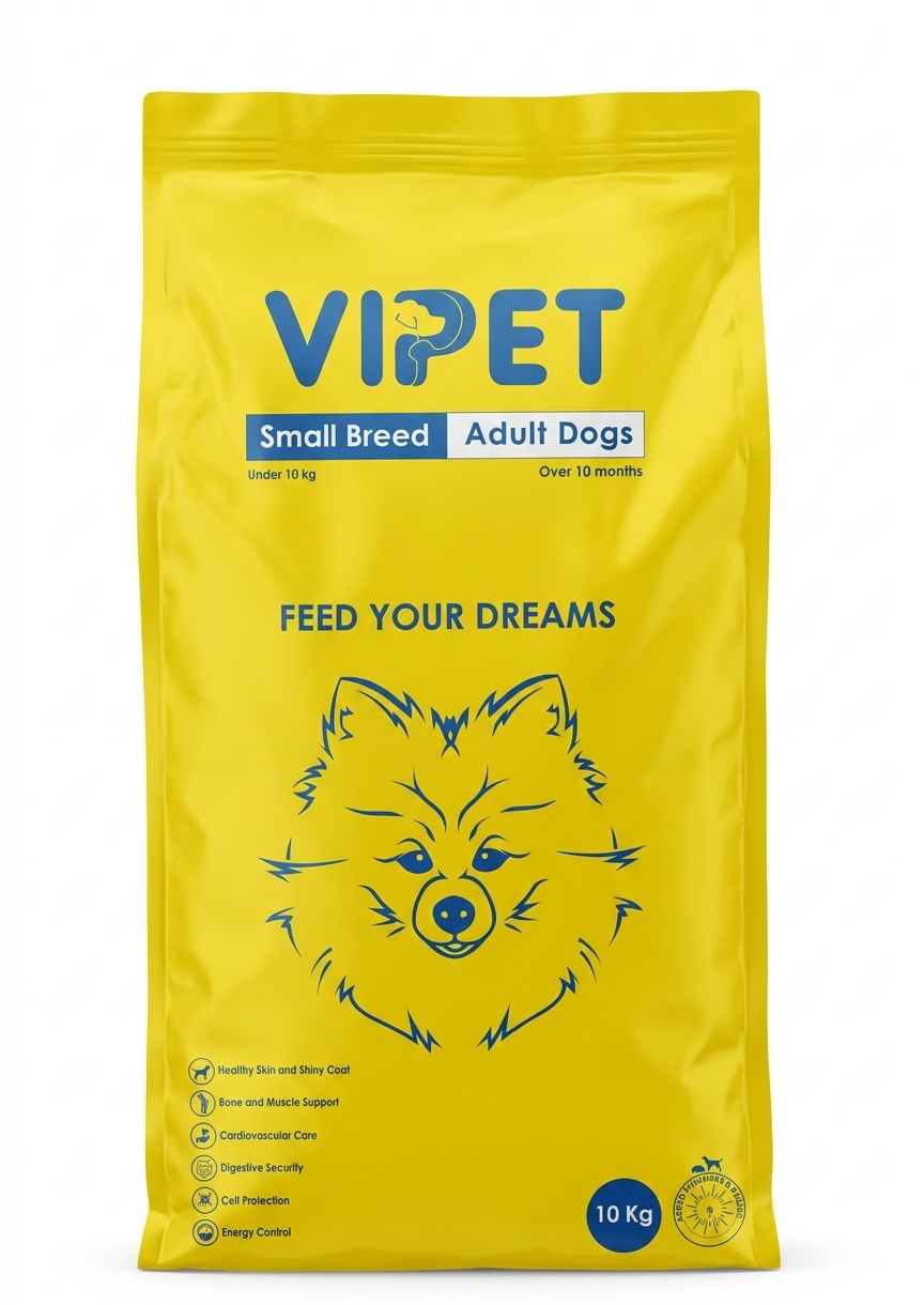 غذای خشک سگ نژاد کوچیک ویپت Vipet Small Breed Adult Dogs وزن 10 کیلوگرم