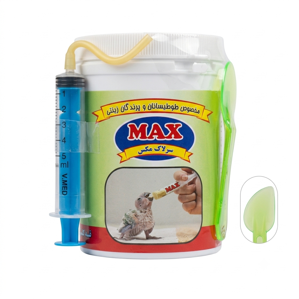 سرلاک جوجه طوطی سانان مکس مدل قوطی Max وزن 250 گرم