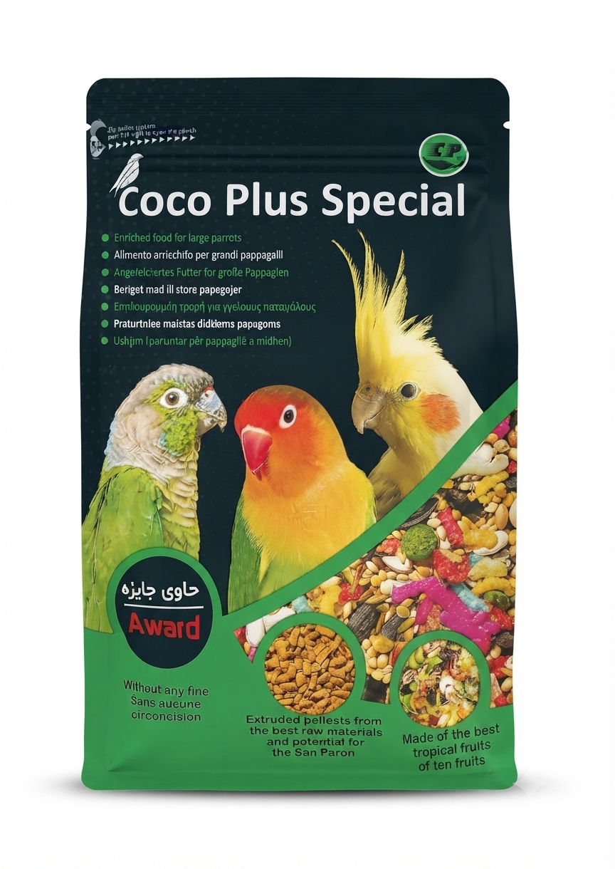 خوراک عروس هلندی همراه جایزه کوکو پلاس اسپشیال Coco Plus Special وزن 1 کیلوگرم