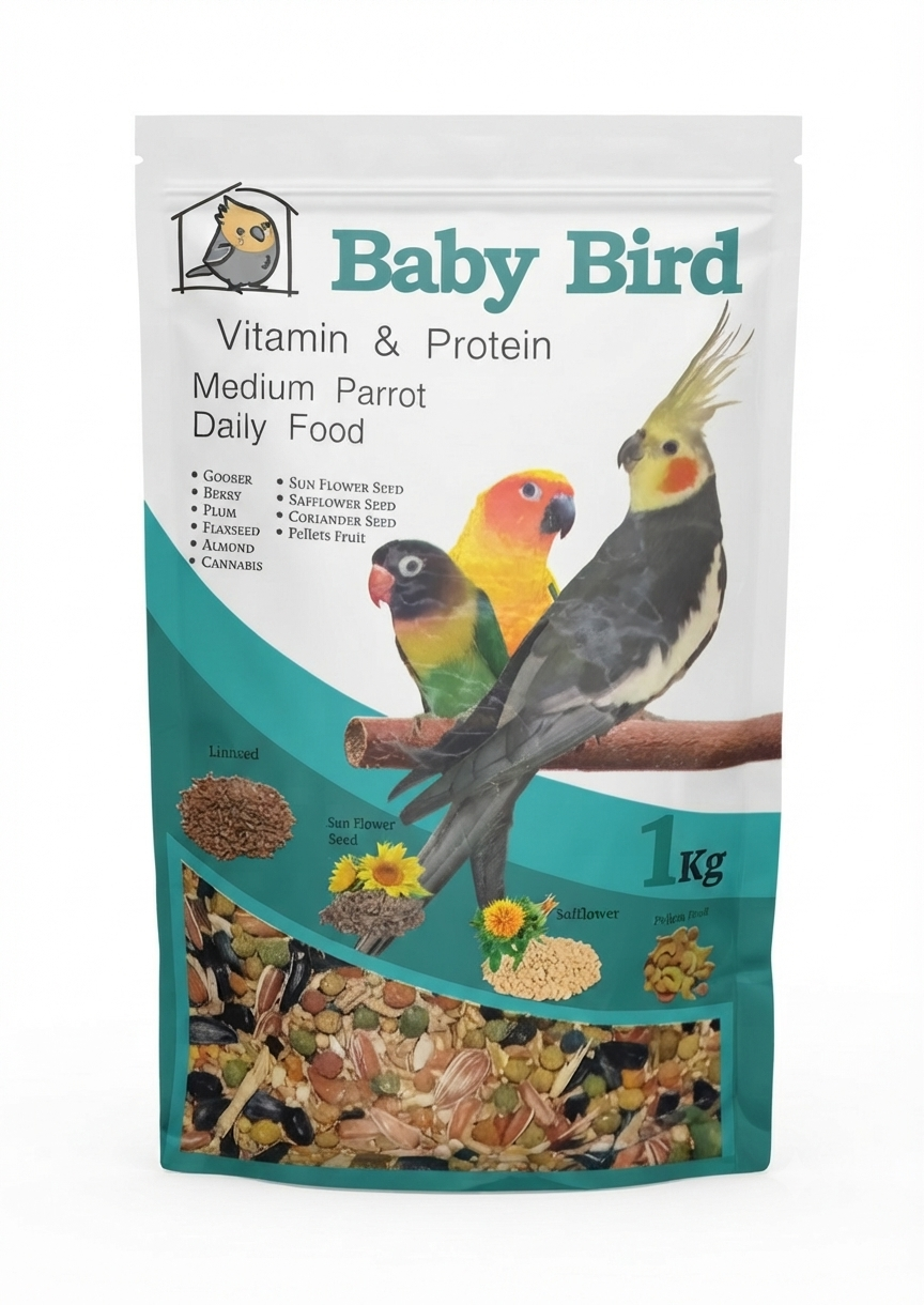 خوراک عروس هلندی بیبی برد Baby Bird وزن 1 کیلوگرم