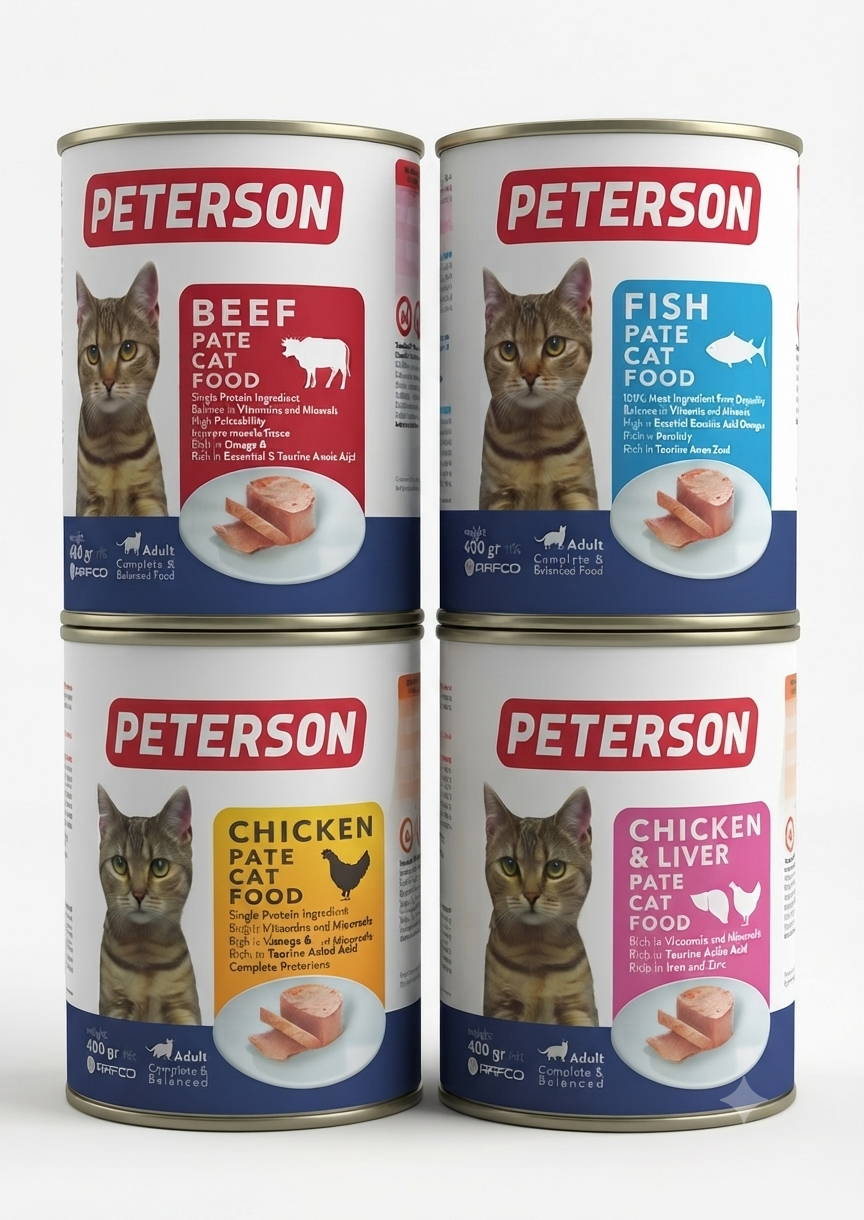 کنسرو گربه پترسون Peterson وزن 400 گرم