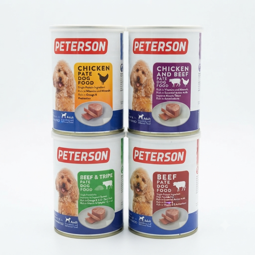 کنسرو سگ بالغ پترسون Peterson وزن 400 گرم