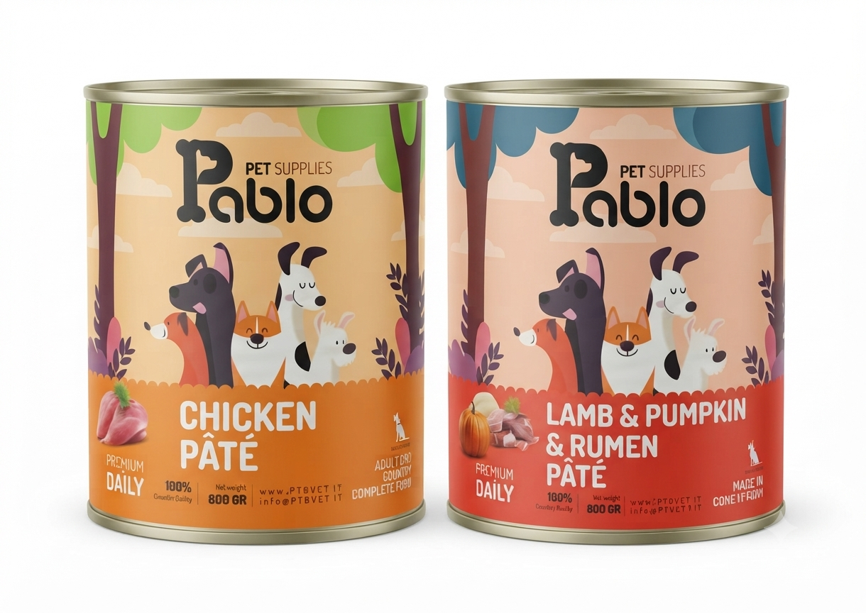 کنسرو سگ بالغ پابلو Pablo وزن 800 گرم