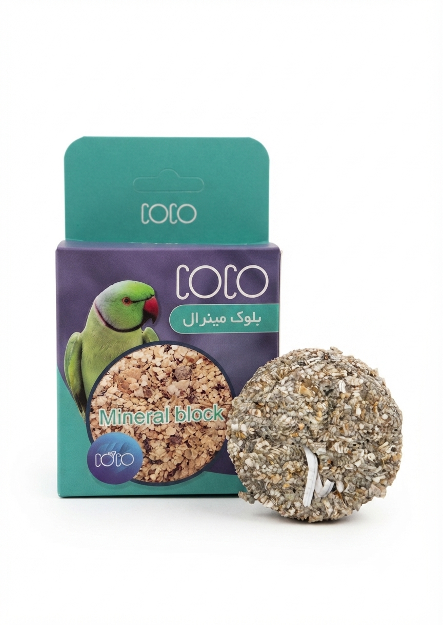 بلوک مینرال پرندگان کوکو Coco وزن 80 گرم