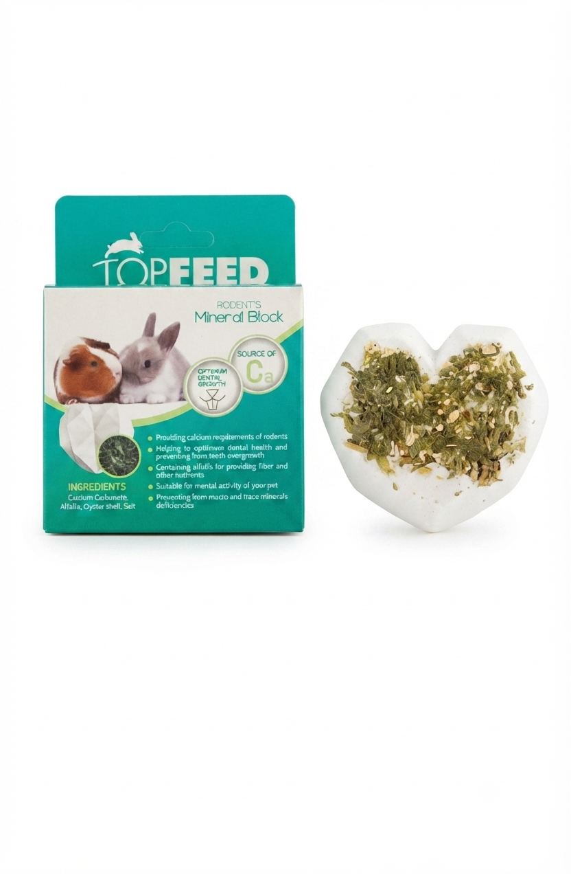 بلوک مینرال جوندگان تاپ فید با یونجه Top Feed وزن 150 گرم