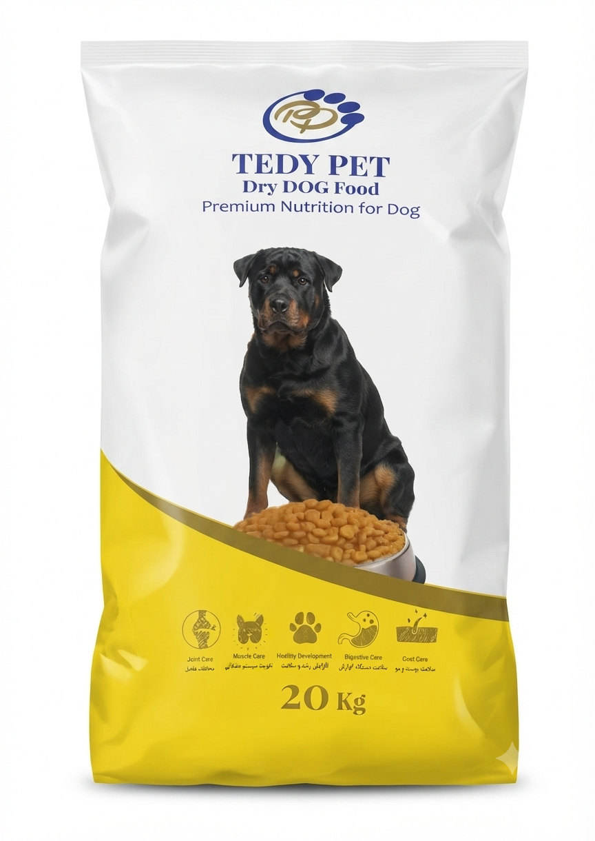 غذای خشک سگ تدی پت Tedy Pet وزن 20 کیلوگرم