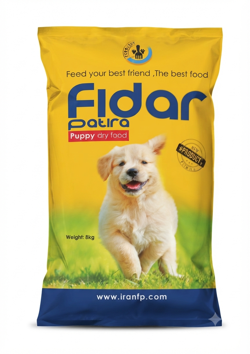 غذای خشک توله سگ نژاد بزرگ فیدار Fidar Large Puppy Food وزن 8 کیلوگرم