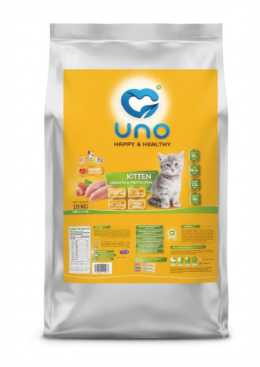 غذای خشک بچه گربه اونو Kitten Uno وزن 10 کیلوگرم