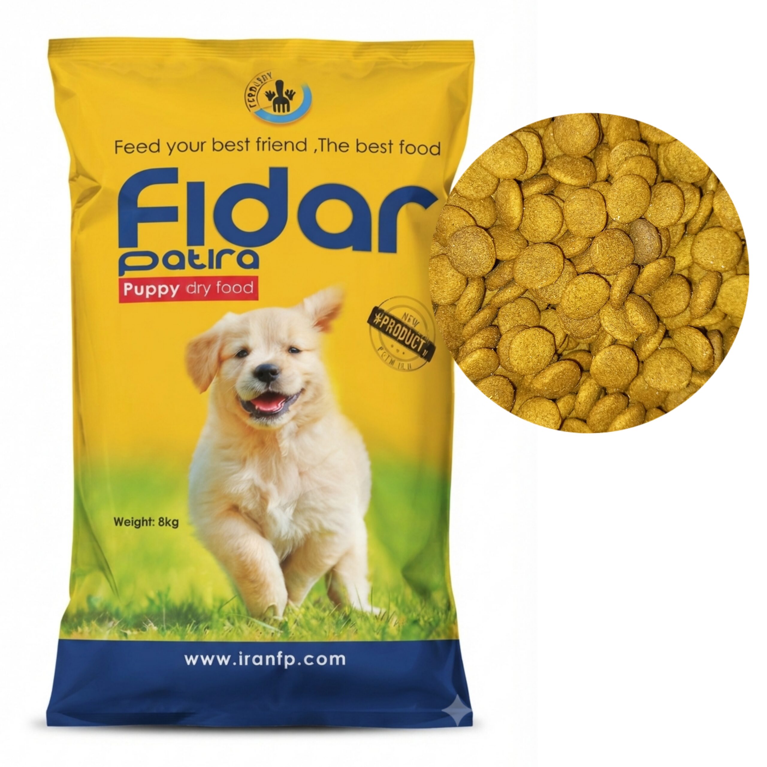 غذای خشک توله سگ نژاد بزرگ فیدار Fidar Large Puppy Food وزن 1 کیلویی فله